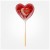 آبنبات شیشه ای طرح قلب Lollipop Layout Heart