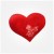 قلب پاپیون دار ولنتاین Valentine fabric heart