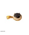 عکس آویز گردنبند سنگ مشکی Women's Necklace Pendant Black Stone تصویر