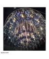 عکس لوستر سقفی کریستالی مشکی Crystal ceiling chandelier 80CM تصویر