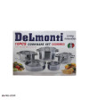 عکس سرویس قابلمه استیل 10 پارچه دلمونتی DL1090 Delmonti Cookware set تصویر