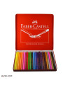 عکس مداد رنگی 24 رنگ فابر کاستل جعبه فلزی Faber Castell 24 Color Pencil تصویر