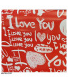 عکس کاغذ کادو طرح عشق Gift wrap design love تصویر