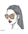 عکس عینک آفتابی زنانه گوچی Gucci Polarized Sunglass تصویر