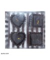 عکس شمع طرح قلب و مربع بسته 4 عددی Candle Heart Design تصویر