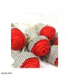 عکس گل رز پارچه ای تک شاخه Felt Fabric Roses تصویر