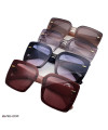 عکس عینک آفتابی مربعی فشن مارک دار کائوچویی Square sunglasses تصویر