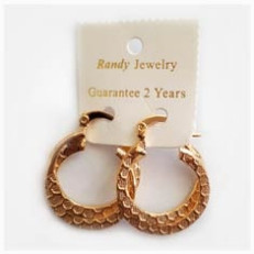 گوشواره حلقه ای رنگ ثابت Randy Jewelry Earring 