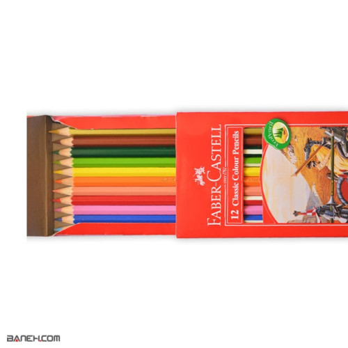 عکس مداد رنگی 12 عددی فابر کاستل Faber Castell 12Color Pencil تصویر