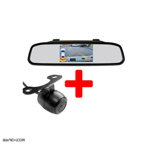 عکس مانیتور آینه ای 4.3 اینچی با دوربین عقب Car Monitor Mirror 4.3 Inch تصویر