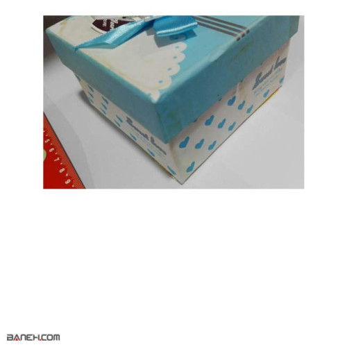 عکس جعبه کادویی طرح دار آبی Sweet Love Gift Box تصویر