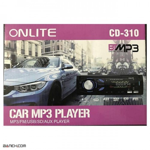 عکس دستگاه پخش خودرو انلایت CD-310 Onlite Audio Car تصویر