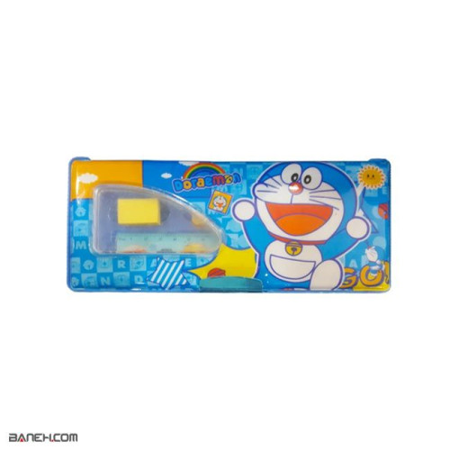 عکس جامدادی مکانیکی با ست لوازم نوشتار Doraemon Pencil Box تصویر