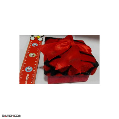 عکس جعبه کادویی طرح روبان Red Gift Box تصویر
