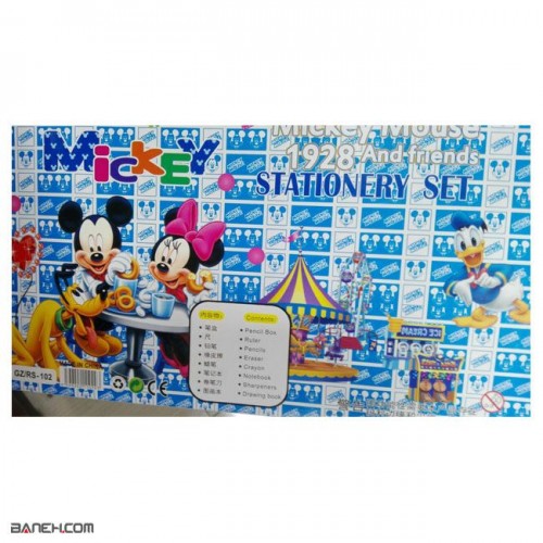 عکس ست 14 تکه لوازم تحریر Stationery Set Mickey Mouse GZ/RS-102 تصویر