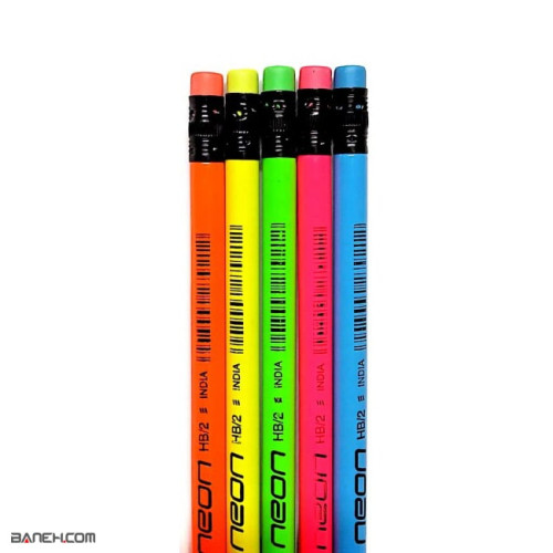 عکس مداد مشکی دامس 12 عددی Neon Doms Black Pencil HB تصویر