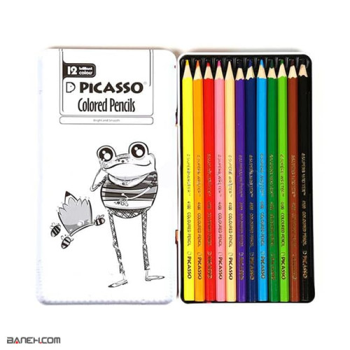 عکس مداد رنگی 12 رنگ پیکاسو Picasso 12 Color Pencil تصویر