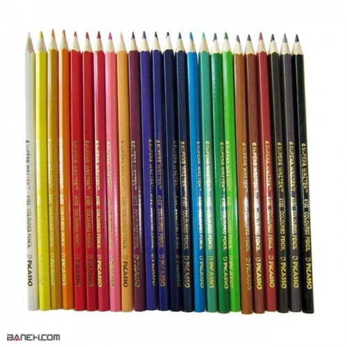 عکس مداد رنگی 24 رنگ پیکاسو Picasso 24 Color Pencil تصویر