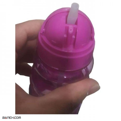 عکس قمقمه شفاف نی دار Water Bottle With Straw تصویر