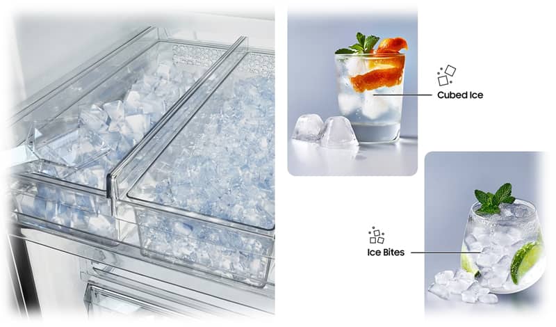 مرکز نوشیدن Beverage Center و یخساز اتوماتیک Dual Auto Ice Maker