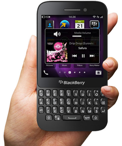ویژگی های صوتی گوشی blackberry Q5