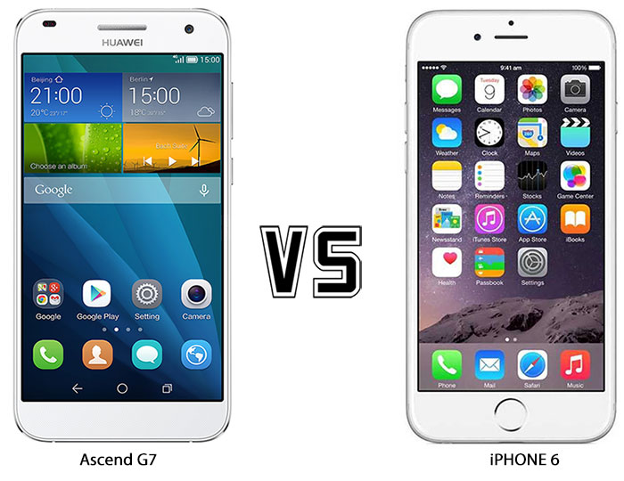 iPHONE 6 VS Ascend G7