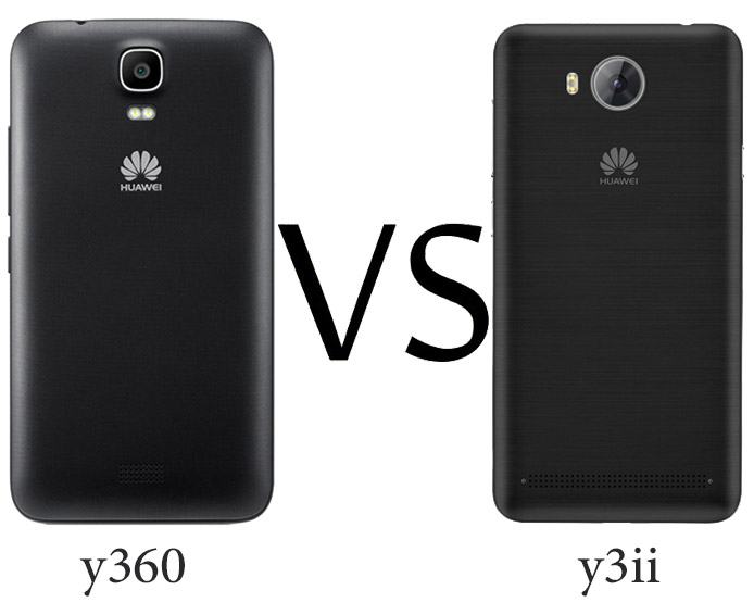 مقایسه طراحی گوشی هواوی y3ii و هواوی y360