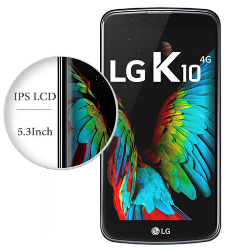 صفحه نمایش گوشی lg k10