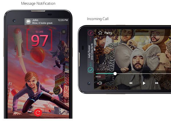 صفحه نمایش گوشی موبایل میان‌رده ی LG X Screen