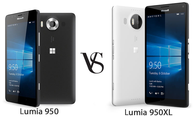 Lumia 950 VS Lumia 950XL