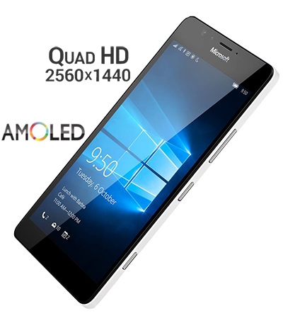 صفحه نمایش اموال ای دی lumia 950