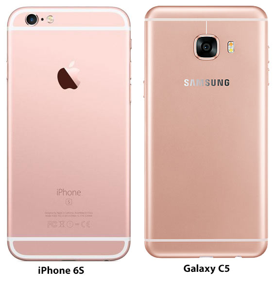  iPhone 6S و Galaxy C5