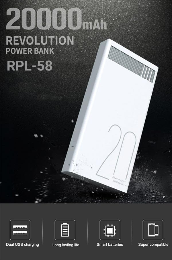 اینفوگرافی پاور بانک ریمکس RPL-58
